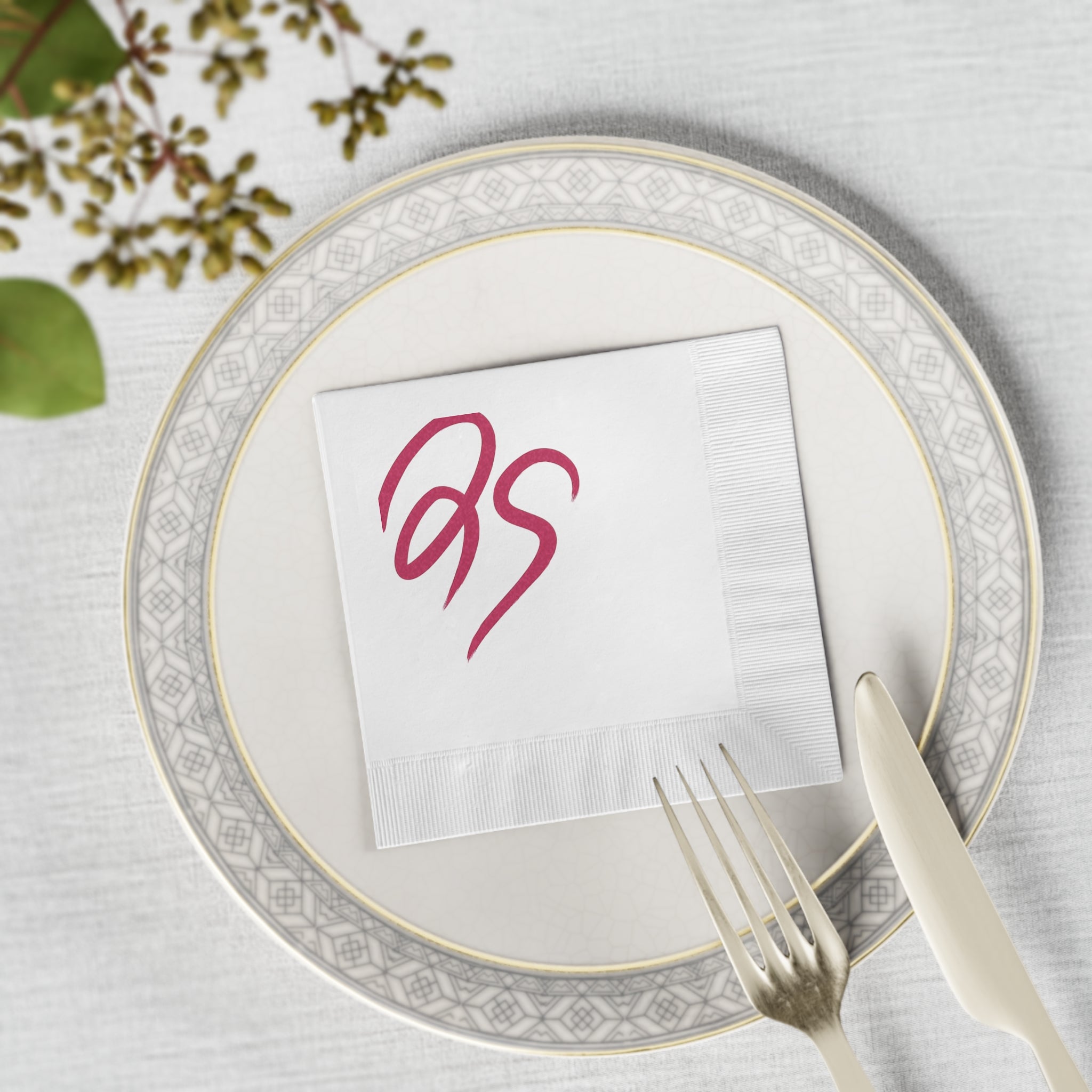 MAKE IT YOUR WAY | Personalized | White Coined Napkins | dose of dos