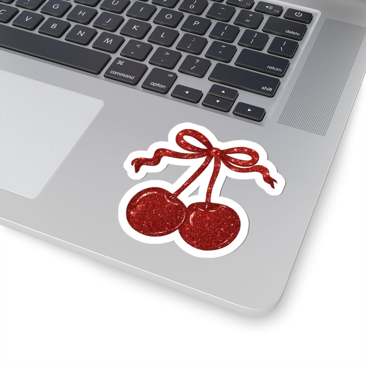 Glittery Cherry Kiss-Cut Stickers