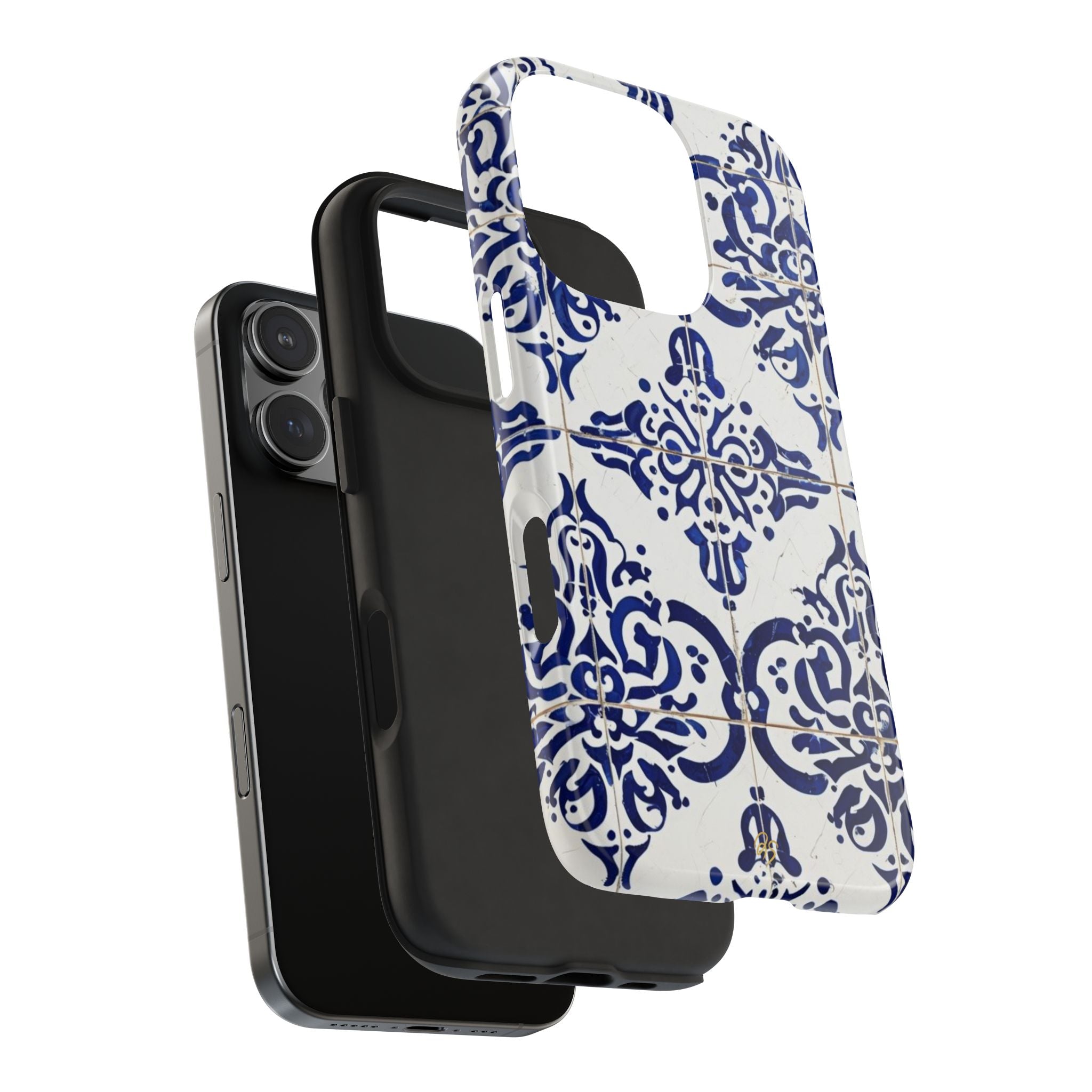 Elegant Blue Tile Tough Phone Case - DOSE OF DOS BRAND