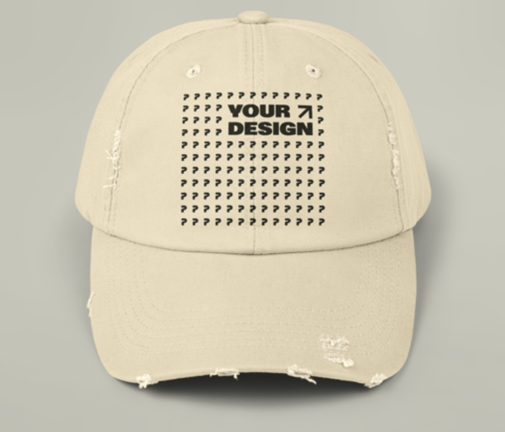 MAKE IT YOUR WAY | Personalized | *EMBROIDERY* | Stylish Unisex Distressed Cap
