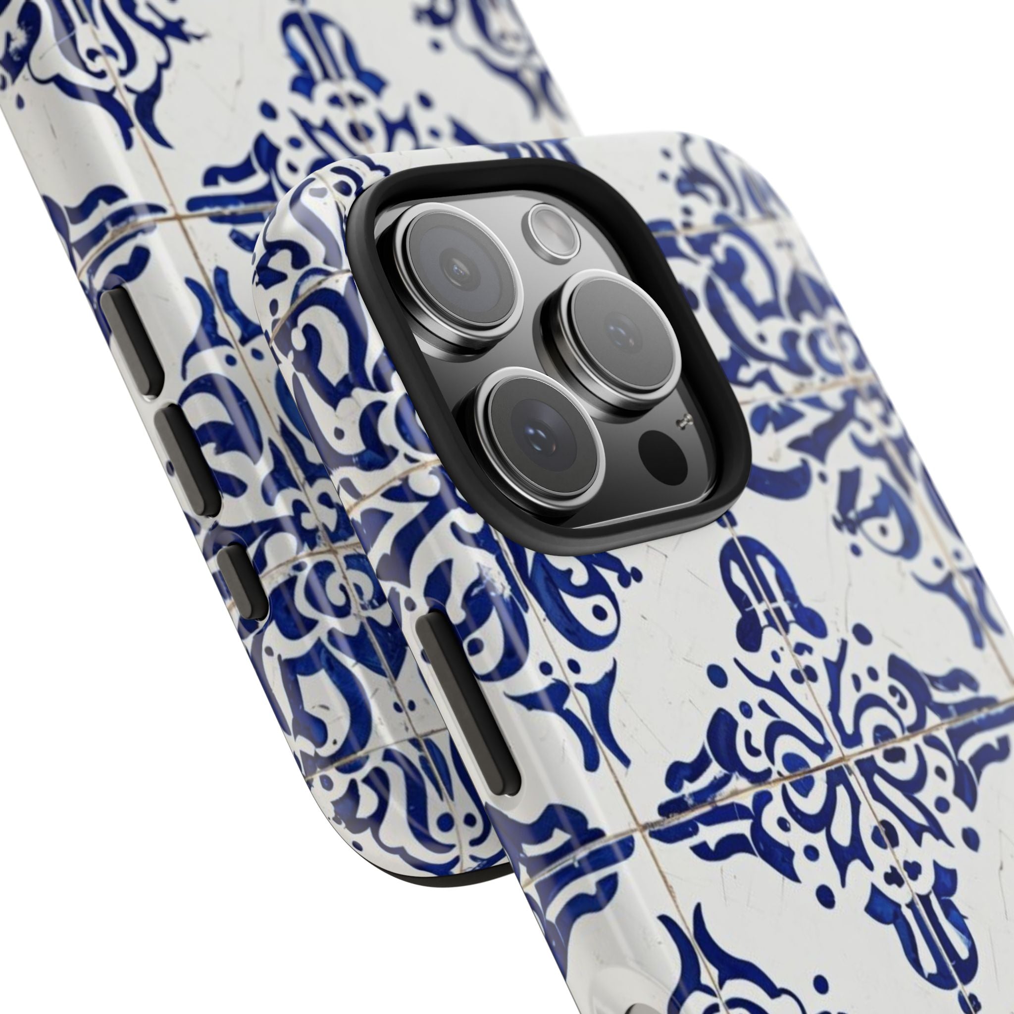 Elegant Blue Tile Tough Phone Case - DOSE OF DOS BRAND