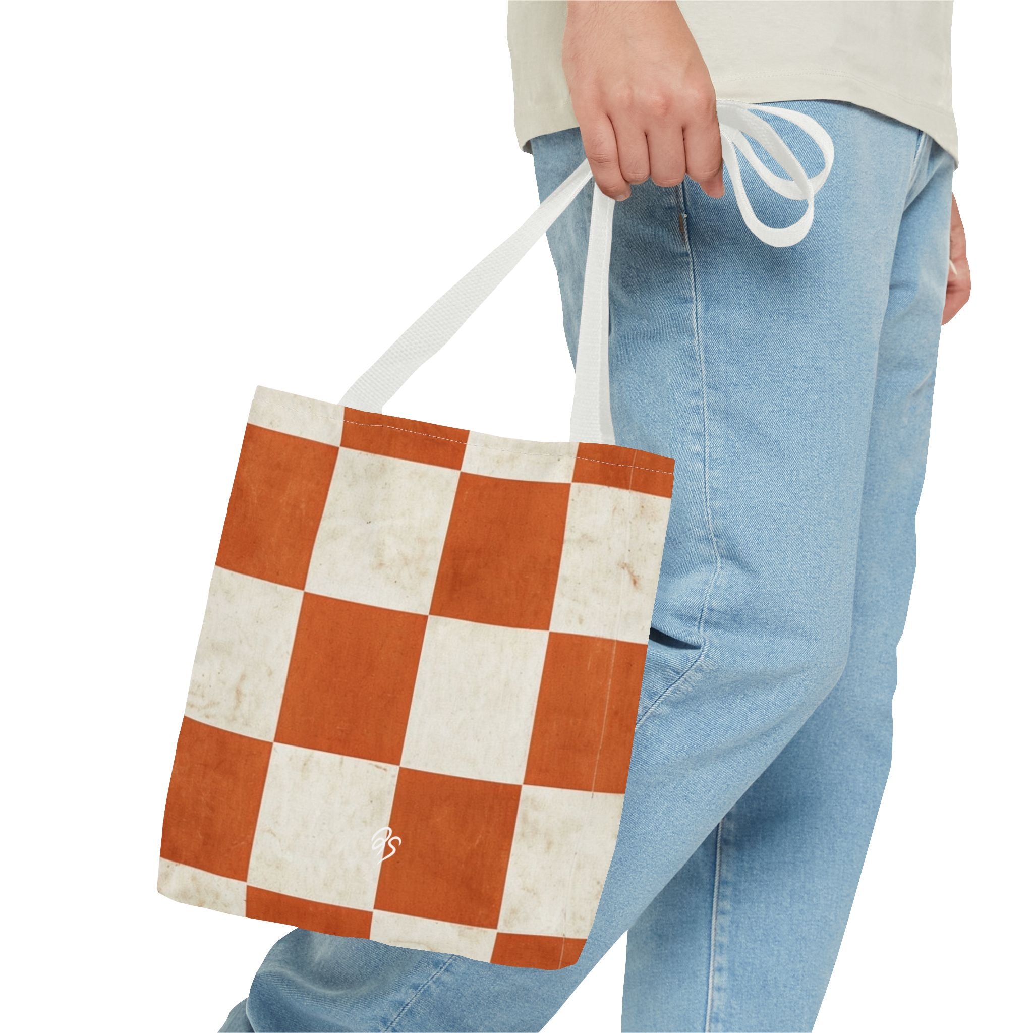 Rustic Checkered Tote Bag - DOSE OF DOS