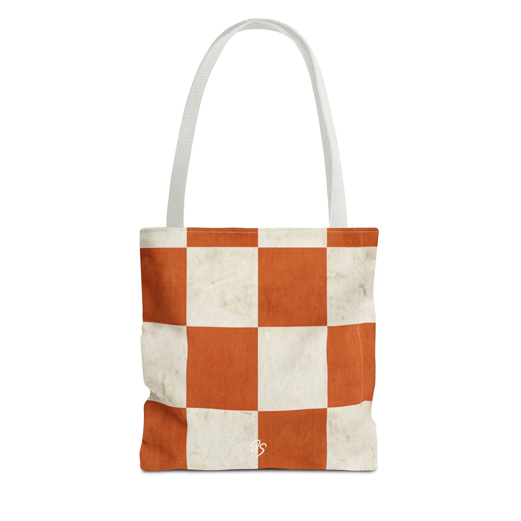 Rustic Checkered Tote Bag - DOSE OF DOS