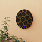 Leopard Print Acrylic Wall Clock - dose of dos