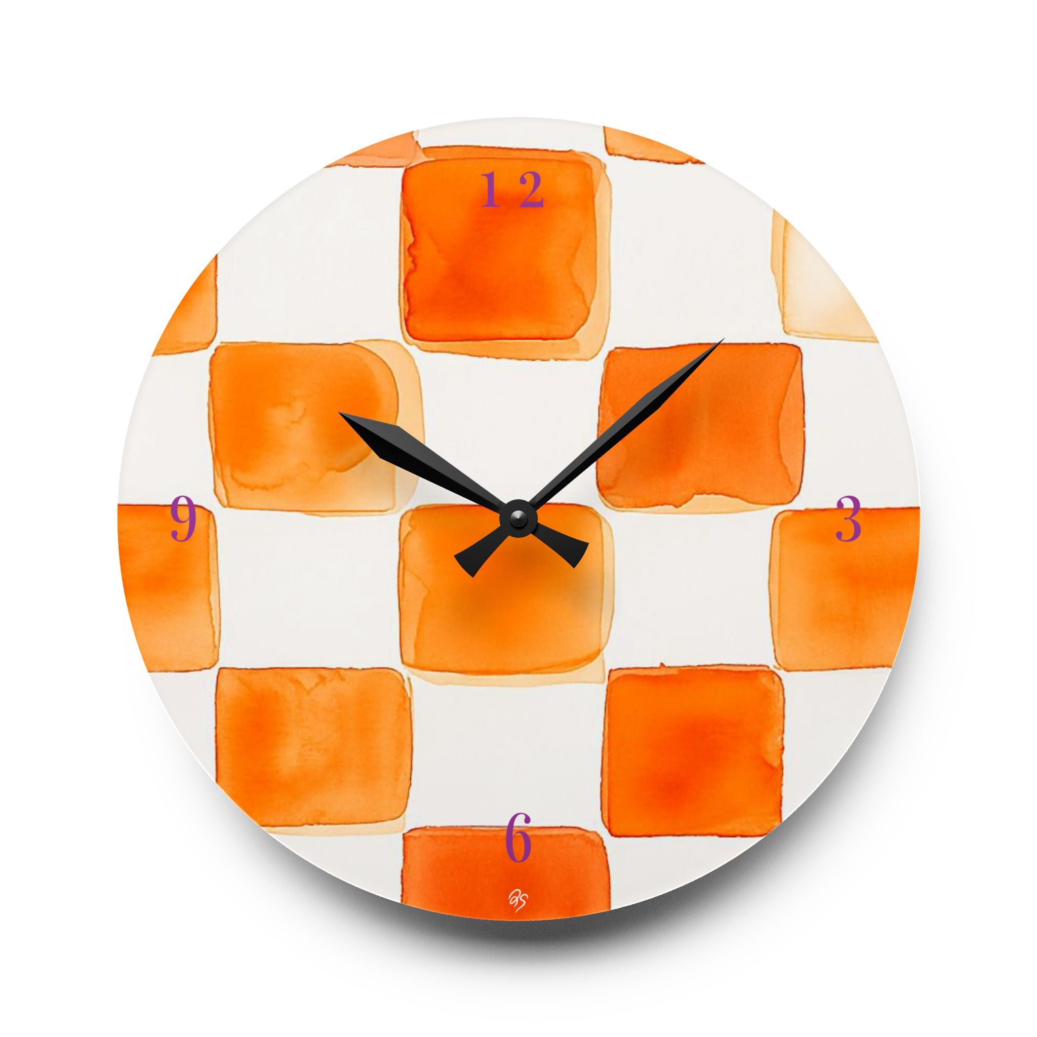 Watercolor Acrylic Wall Clock - dose of dos