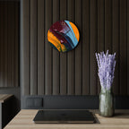 Smeared Paint Acrylic Wall Clock - dose of dos