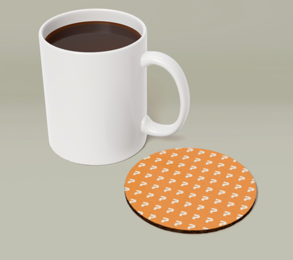 MAKE IT YOUR WAY | Personalized Rustic Cork Back Coaster | dose of dos