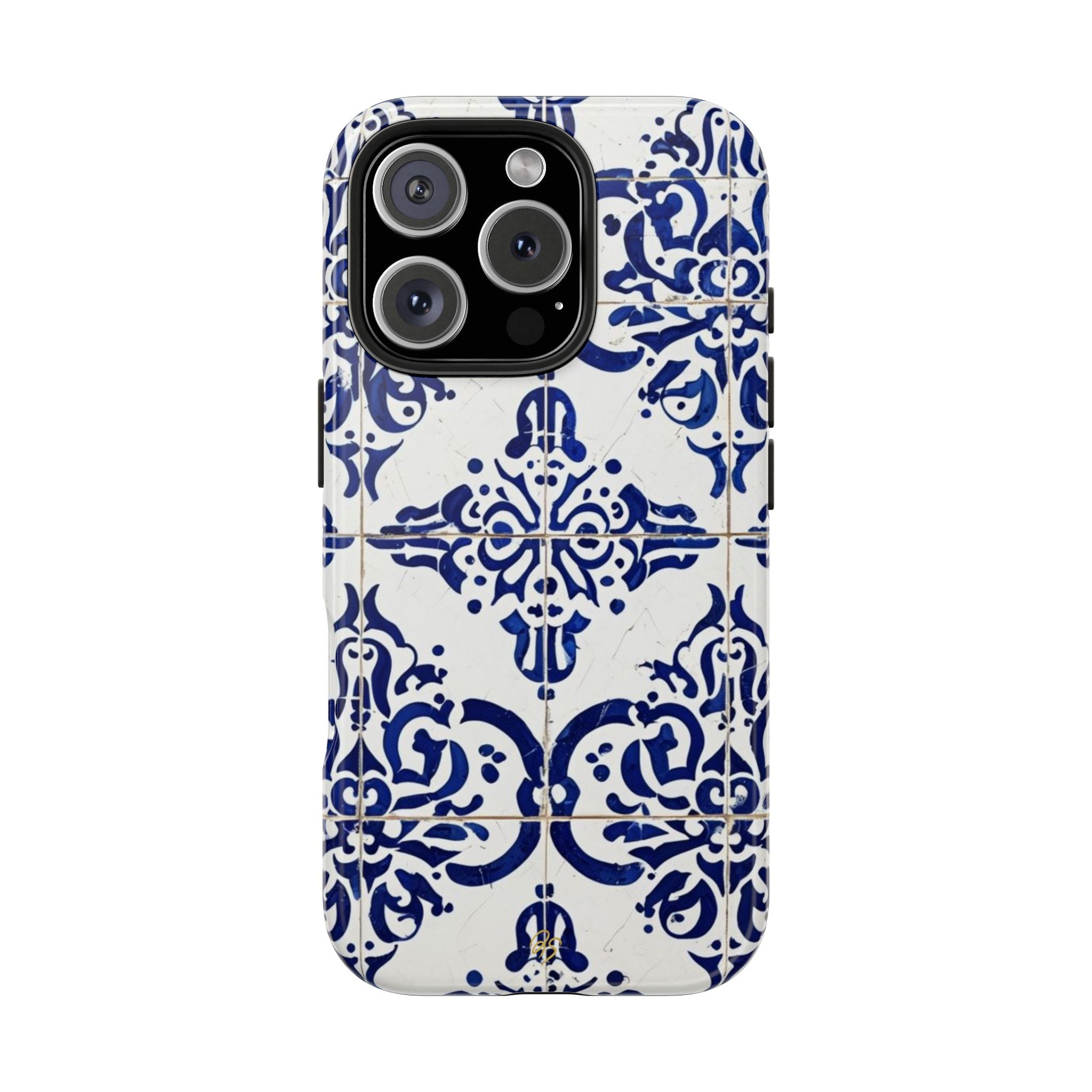 Elegant Blue Tile Tough Phone Case - DOSE OF DOS BRAND
