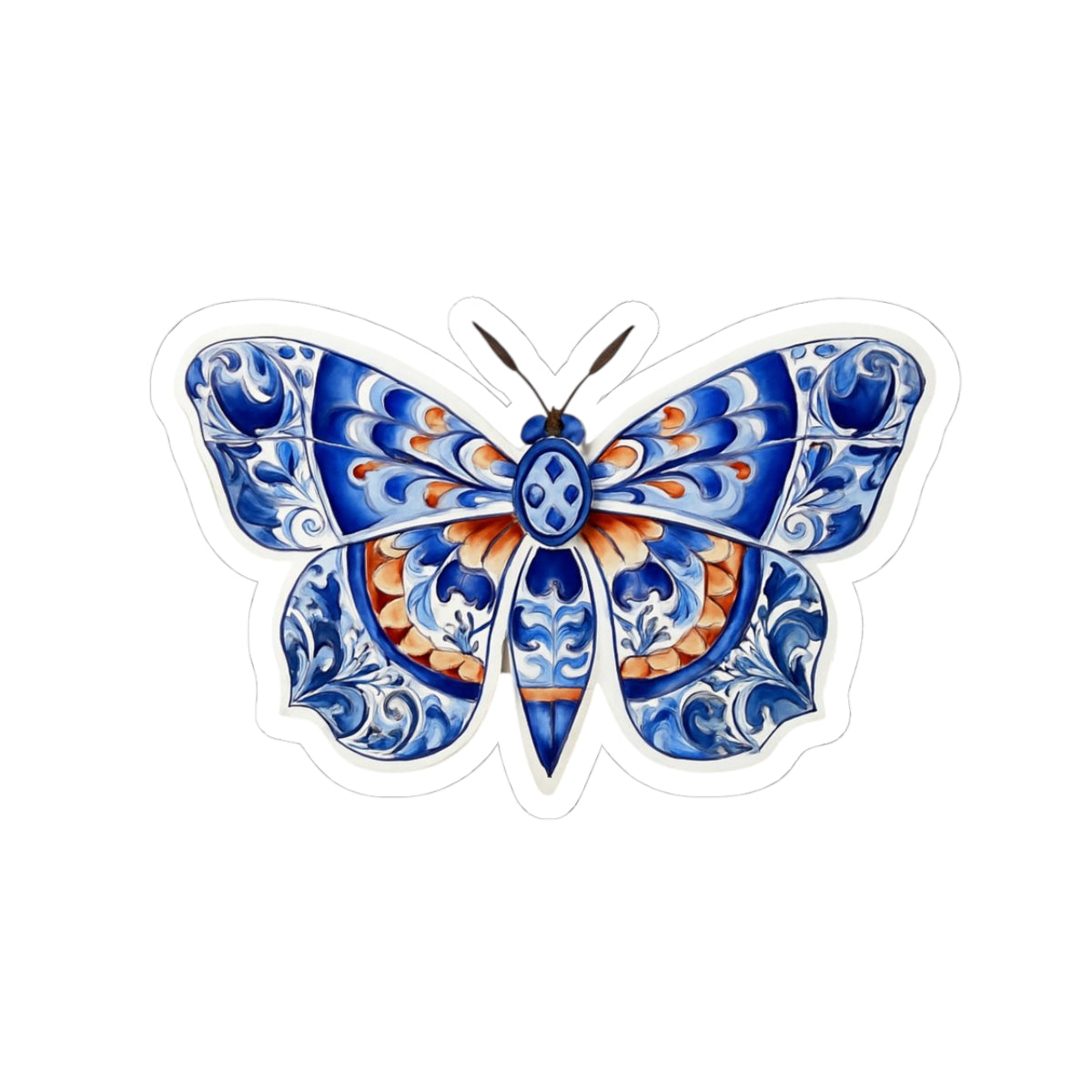 abstract tile butterfly sticker